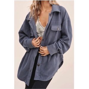 La miel fleece shacket size L